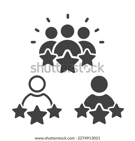 Rating icon or logo isolated sign, symbol, vector.