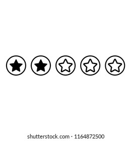Rating icon logo template
