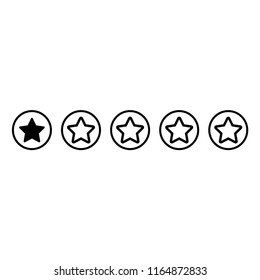 Rating icon logo template