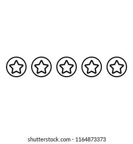 Rating icon logo template