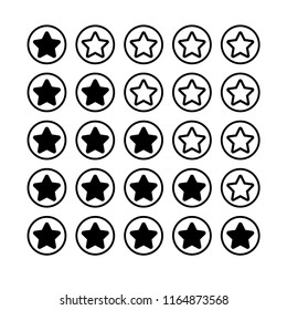 Rating icon logo template