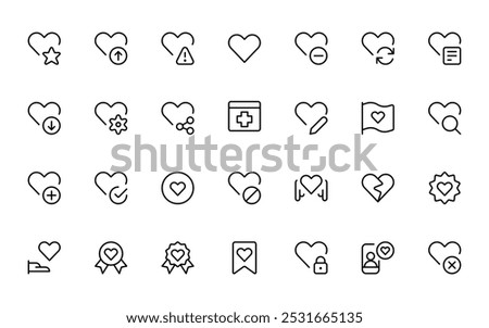 Rating icon. Love it, like it, Heart, Love, react icons set vector. Red heart vector illustration. Flat vector icon for apps, ui and websites.