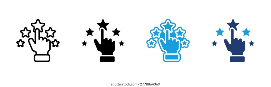 Rating icon multiple style collection