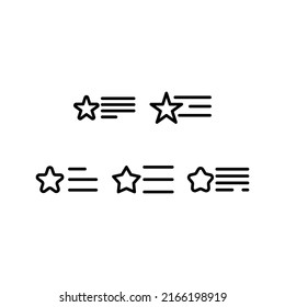 Rating Icon Set Vector Symbol Design Illustration