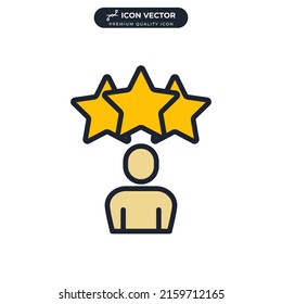 rating icon symbol template for graphic and web design collection logo vector illustration