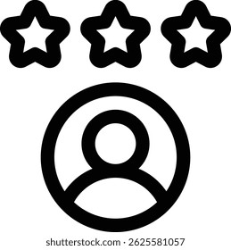rating icon. Thin Linear Style Design Isolated On White Background