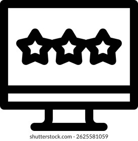 rating icon. Thin Linear Style Design Isolated On White Background