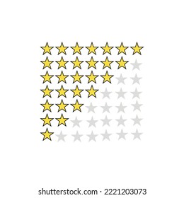 rating icon vector design templates 