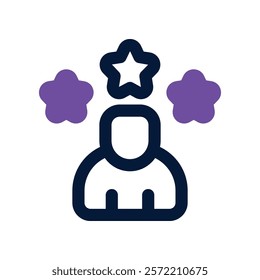 rating icon. vector dual tone icon for your website, mobile, presentation, and logo design.