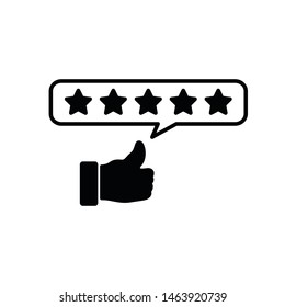 Rating icon vector flat trendy