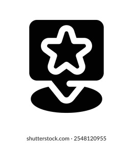 rating icon. vector glyph icon for your website, mobile, presentation, and logo design.