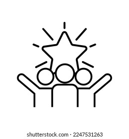 Rating icon vector. Grade illustration sign. Review symbol. comment logo.