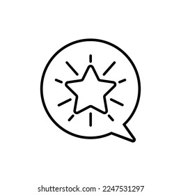 Rating icon vector. Grade illustration sign. Review symbol. comment logo.