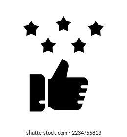 rating icon vector illustration logo template isolated on white background