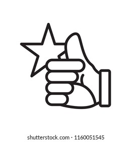 Rating icon vector isolated on white background, Rating transparent sign