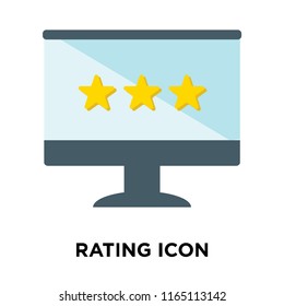 Rating icon vector isolated on white background, Rating transparent sign , question symbols