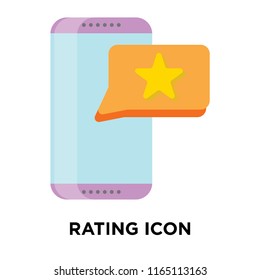 Rating icon vector isolated on white background, Rating transparent sign , question symbols