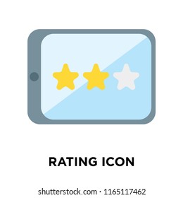 Rating icon vector isolated on white background, Rating transparent sign , question symbols