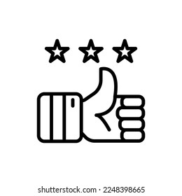 Rating icon in vector. Logotype