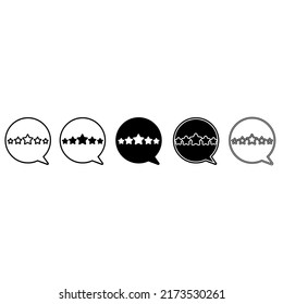 Juego de vectores de icono de clasificación. Colección de signos de ilustración de clasificación. Símbolo de estrella. logotipo de evaluación.