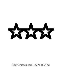 Rating Icon Vector Symbol Design Illustration