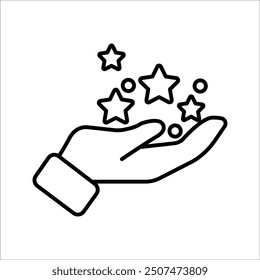 Rating Icon Vector Symbol Design Illustration.