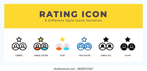 Rating icon for web. mobile apps and ui.