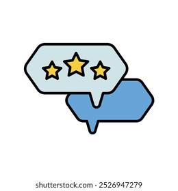 Icono de calificación con Vector de fondo blanco Ilustración de stock