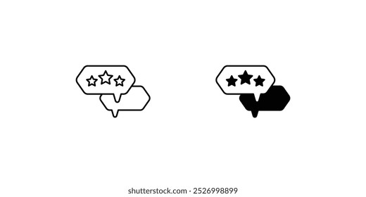 rating icon with white background vector stock illustration