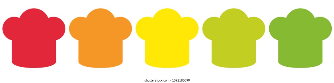 rating icons symbol chef hat