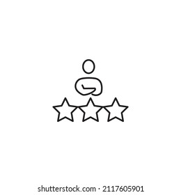 rating icons symbol vector elements for infographic web 