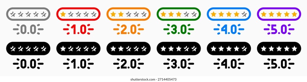 Iconos de clasificación: Ilustración vectorial de iconos de clasificación con fondo blanco