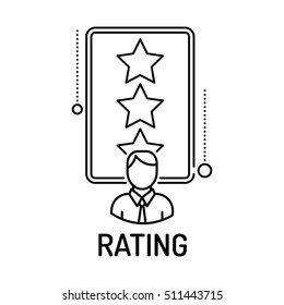 RATING Line icon