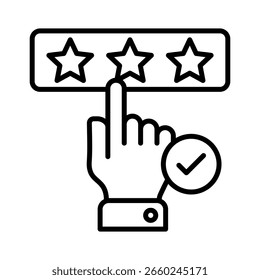 Icono de línea de clasificación Ilustración vectorial