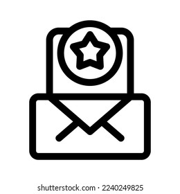 rating mail icon or logo isolated sign symbol vector illustration - high quality black style vector icons
