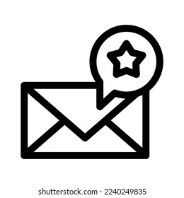 rating mail icon or logo isolated sign symbol vector illustration - high quality black style vector icons
