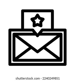 rating mail icon or logo isolated sign symbol vector illustration - high quality black style vector icons
