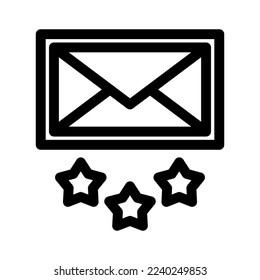 E-Mail-Symbol oder Logo einzeln auf Zeichen, Vektorgrafik - qualitativ hochwertige Vektorsymbole mit schwarzem Hintergrund
