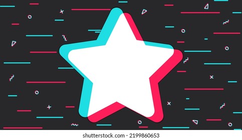 Rating. The mark of the quality of content on the Internet. Show star. Vector illustration