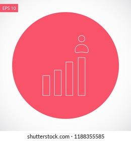 rating men vector icon eps 10