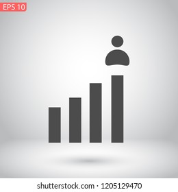 rating men vector icon eps 10