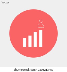 rating men vector icon eps 10