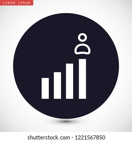 rating men vector icon eps 10