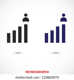 rating men vector icon eps 10