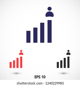 rating men vector icon eps 10