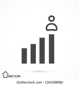 rating men vector icon eps 10