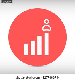 rating men vector icon eps 10