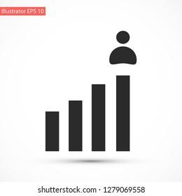 rating men vector icon eps 10