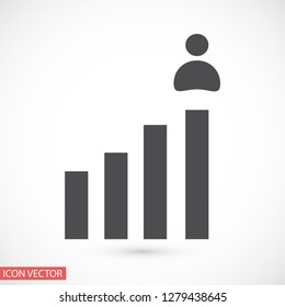 rating men vector icon eps 10