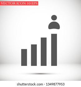 rating men vector icon eps 10